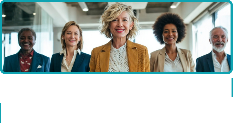 Group of workers confidently walking down an office hallway. How Our Self-employment Platform Works